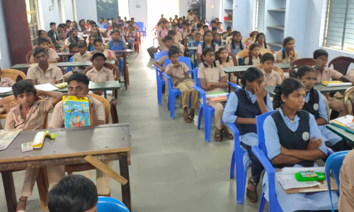 செங்கோட்டை நூலகத்தில் செஸ் ஒலிம்பியாட் குறித்த ஓவிய போட்டி