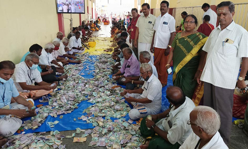 மேல்மலையனூர்  அங்காளபரமேஸ்வரி அம்மன் கோவிலில் ரூ.50.98 லட்சம் உண்டியல் வசூல்