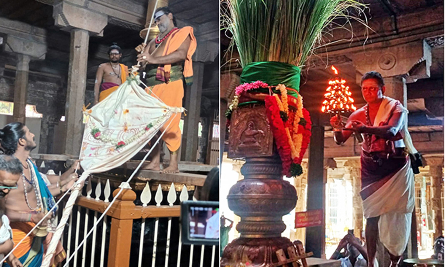 நெல்லையப்பர் கோவிலில் ஆடிப்பூர திருவிழா கொடியேற்றம் நெல்லையப்பர் கோவிலில் ஆடிப்பூர திருவிழா கொடியேற்றம்