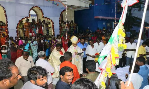 புனித வியாகப்பர் ஆலய திருவிழா கொடியேற்றம்