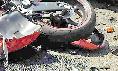 மோட்டார் சைக்கிள் மோதி வாலிபர் பலி