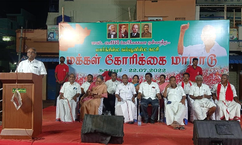 காவிரியில் வரும் நீரை தருமபுரி மாவட்ட  மக்கள் பெற வழிவகுக்க வேண்டும்  -தருமபுரியில் கே.பாலகிருஷ்ணன் பேட்டி