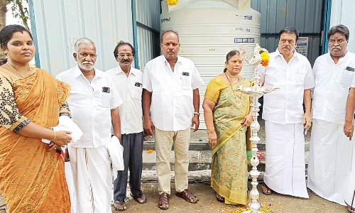 சோளிங்கர் நகராட்சியில் ரூ. 9.30 லட்சத்தில் குடிநீரில் தொற்று பரவாமல் இருக்க நவீன எந்திரம்