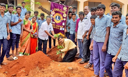 பாவூர்சத்திரத்தில் சென்ட்ரல் அரிமா சங்கம் சார்பில் மரக்கன்று நடும் விழா