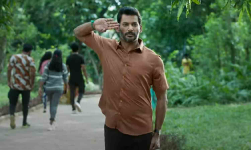 தப்ப தட்டி கேக்குற போலீஸ்காரன் எனக்கு எவ்ளோ திமிரு இருக்கும்..? - வைரலாகும் லத்தி பட டீசர்