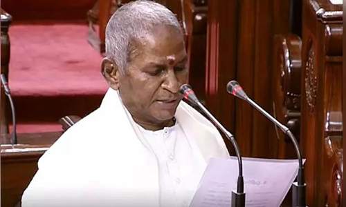 மாநிலங்களவை உறுப்பினராக பதவி ஏற்றார் இளையராஜா