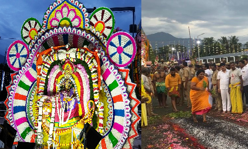 மேட்டுப்பாளையம் வனபத்ரகாளியம்மன் கோவிலில் ஆயிரக்கணக்கான பக்தர்கள் குண்டம் இறங்கி வழிபாடு