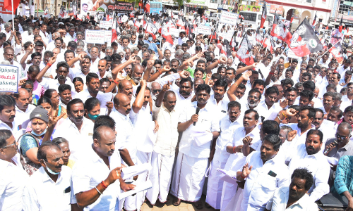 அ.தி.மு.க. ஆர்ப்பாட்டம்