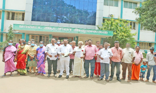 மகாராஜபுரம் பகுதியில் குடிநீர் கிணற்றின் அருகே உரக்கிடங்கு அமைப்பதை தடுக்க வேண்டும் - கலெக்டரிடம் மனு