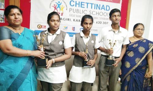 சி.பி.எஸ்.இ. தேர்வில் செட்டிநாடு பப்ளிக் பள்ளி சாதனை