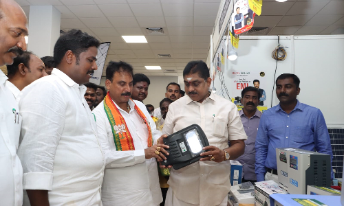 காமராஜர் மணி மண்டபத்தில் மின்சக்தி  கண்காட்சி-  அமைச்சர் நமச்சிவாயம் தொடங்கி வைத்தார்
