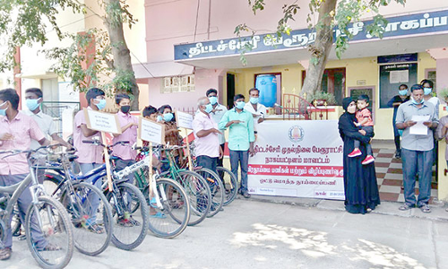 விழிப்புணர்வு சைக்கிள் பேரணி