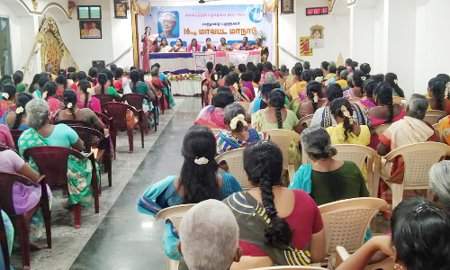 சோழவந்தானில் ஜனநாயக மாதர் சங்க மாவட்ட மாநாடு