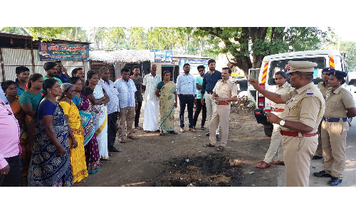 போச்சம்பள்ளியில்  கந்துவட்டி, மீட்டர் வட்டி பாதிப்பு   குறித்து பொதுமக்களுக்கு விழிப்புணர்வு