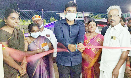 வேதாரண்யம் கடற்கரையில் தர்ப்பண மண்டபம்-கலெக்டர் திறந்து வைத்தார்