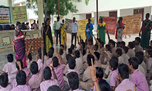 ஊத்துக்குளியில் மனித கடத்தல் எதிர்ப்பு தின விழிப்புணர்வு நிகழ்ச்சி