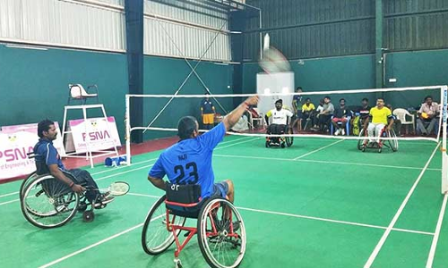 மாற்றுத்திறனாளிகளுக்கான இறகுபந்து போட்டி