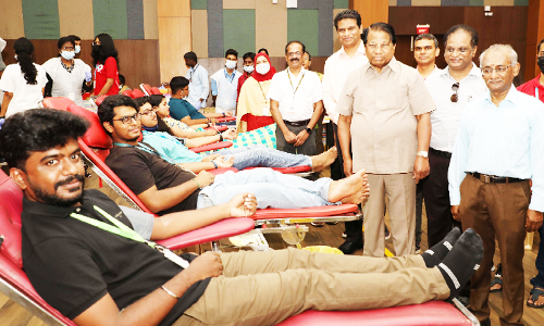 வி.ஐ.டி.யில் ரத்த தான முகாம்