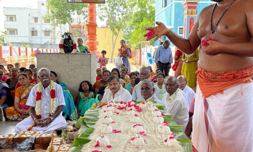 சுப்பிரமணி  கார்டனில்    சிவவிஷ்ணு கோவில் மண்டல அபிஷேகம் நிறைவு விழா
