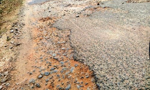 ஆவுடையானூர்-சாலையடியூர் சாலையை சீரமைக்க  விவசாயிகள் கோரிக்கை