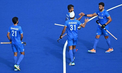 காமன்வெல்த் ஹாக்கி போட்டி - கானாவுக்கு எதிராக இந்திய ஆண்கள் அணி அபார வெற்றி