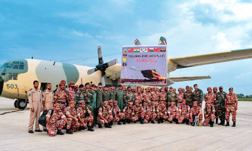 ராணுவப் பயிற்சிக்காக  ஓமன் நாட்டு வீரர்கள் இந்தியா வருகை