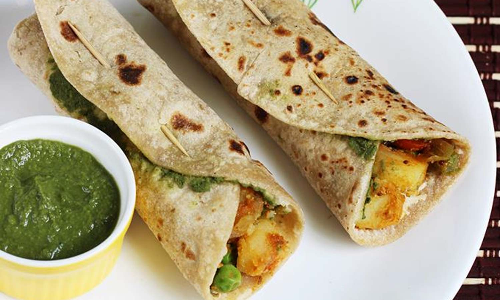 குழந்தைகளுக்கான டிபன் சப்பாத்தி ரோல்