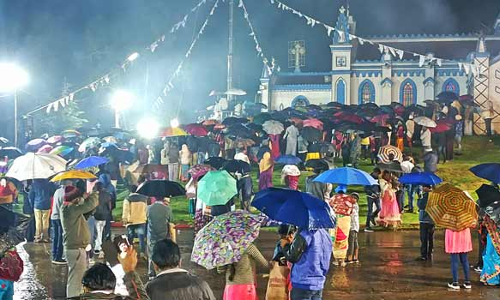 கொடைக்கானலில் புனித சலேத் மாதா ஆலய பெருவிழா கொடியேற்றம்