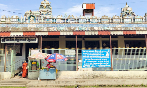 கடலூரில் பரபரப்பு :  விநாயகர் கோவிலில் உண்டியலை உடைத்து திருட முயன்ற கொள்ளையர்கள்  அலாரம் ஒலித்ததால் தப்பி ஓட்டம்