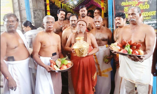 கன்னியாகுமரி பகவதி அம்மன் கோவிலில் ஆடி களப பூஜை தொடங்கியது