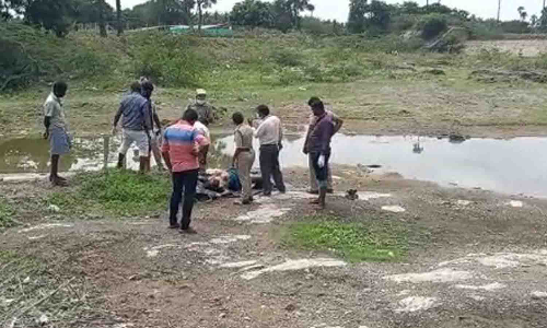 பல்லடம் அருகே குட்டையில் இறந்து கிடந்த பெண் சடலம் போலீசார் விசாரணை