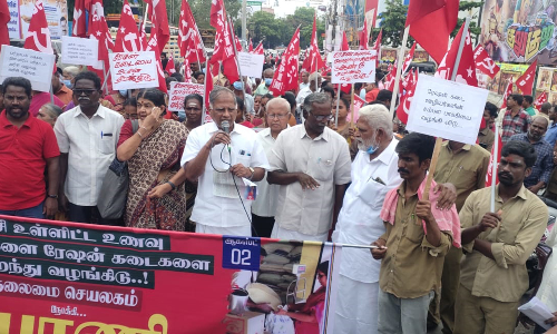 மார்க்சிஸ்டு கட்சியினர் சாலைமறியல்