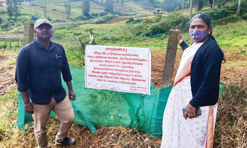 ஊட்டி, மஞ்சூர் பகுதிகளில்  ரூ.70 லட்சம் மதிப்பிலான ஆக்கிரமிப்பு நிலங்கள் மீட்பு