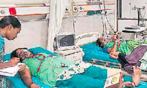 தொழிற்சாலையில் விஷவாயு கசிந்து 150 பெண்கள் திடீர் மயக்கம்