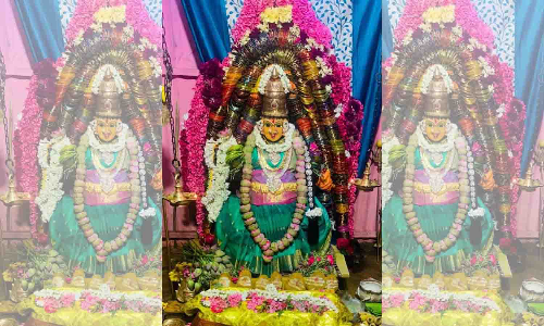 அங்காளம்மனுக்கு கர்ப்பிணி அலங்காரம்