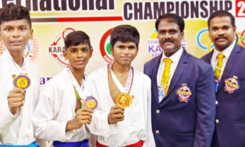 ஜோலார்பேட்டை மாணவன் தங்கம் வென்று சாதனை