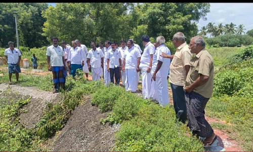 சித்தன்பட்டி குளம் நீர் வழிப்பாதைகள் அடைப்பு