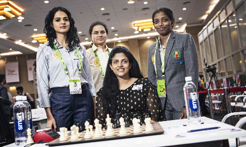 செஸ் ஒலிம்பியாட்: இந்திய பெண்கள் அணி முதலிடம்