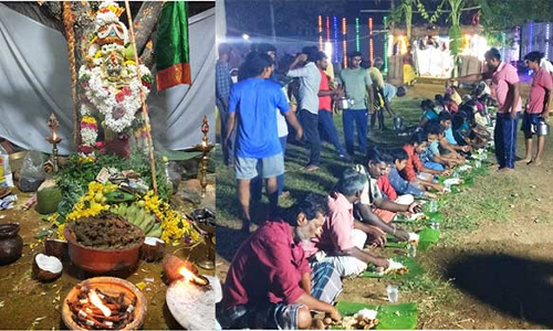 விபத்துகள் நடைபெறாமல் இருக்க நள்ளிரவில் ஆடு, கோழிகளை பலியிட்டு வினோத வழிபாடு