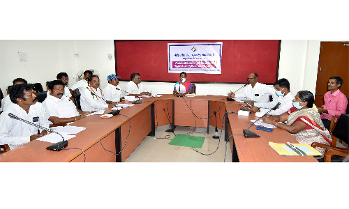 ஆதார் எண்ணை வாக்காளர் பட்டியலுடன்   நேரடியாக இணைக்கும் பணிகள் குறித்து   அங்கீகரிக்கப்பட்ட அனைத்து கட்சி பிரமுகர்கள் கூட்டம்