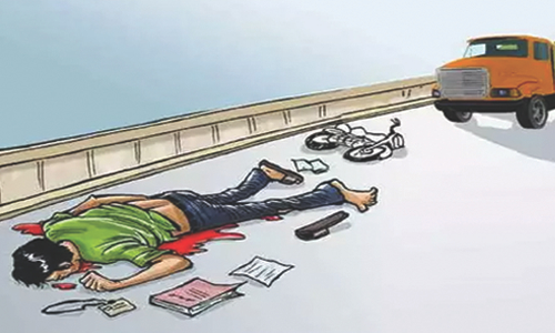 பைக் விபத்தில் வாலிபர் பலி