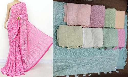 அருமையான தோற்றம் தரும் சேலையும்... ஜாலி வேலைப்பாடும்...