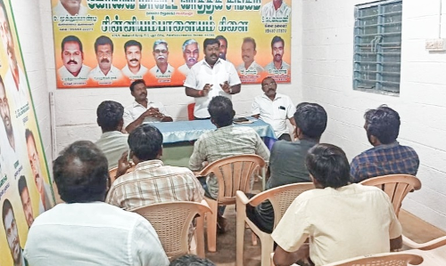 கோவை மாவட்ட வர்த்தக சங்க சின்னியம்பாளையம் கிளை நிர்வாகிகள் கூட்டம்