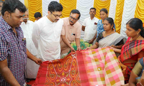 திருப்பூரில் கைத்தறி கண்காட்சி கலெக்டர் தொடங்கி வைத்தார்