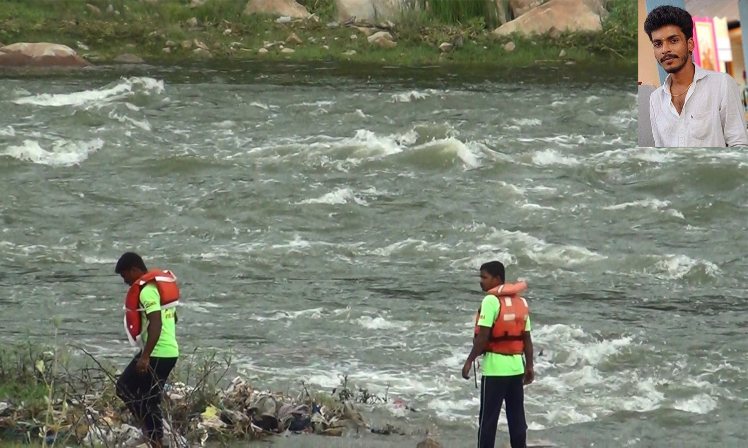 தென்பெண்ணை ஆற்றில் அடித்து செல்லப்பட்ட வாலிபரை தேடும் பணி 2-வது நாளாக தீவிரம்