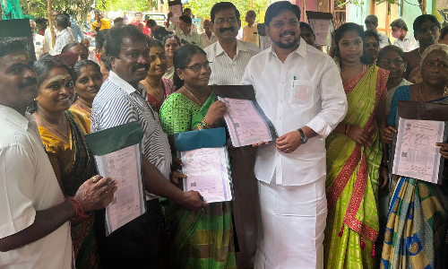 பிரகாஷ்குமார் எம்.எல்.ஏ.வுக்கு பாராட்டு