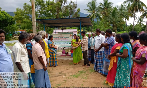 ஆத்தூர் அருகே அட்மா திட்டத்தில் விவசாயிகளுக்கு பயிற்சி