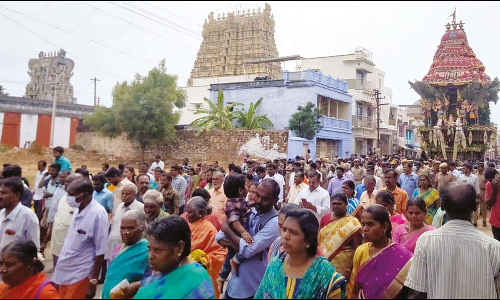 சங்கரன்கோவில் சங்கரநாராயண சுவாமி கோவிலில் ஆடித்தபசு திருவிழா தேரோட்டம்