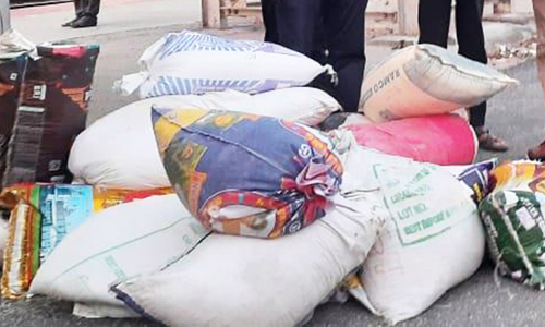 ெரயிலில் கடத்த முயன்ற ரேசன் அரிசி பறிமுதல்