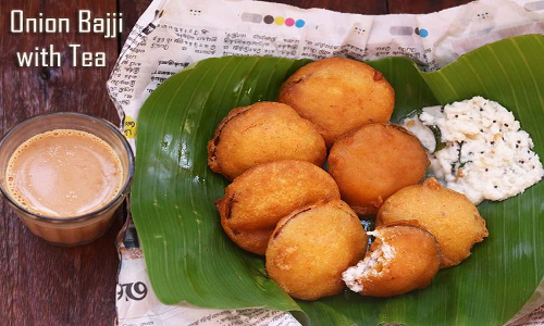 டீக்கடை ஸ்டைல் வெங்காய பஜ்ஜி செய்யலாம் வாங்க...